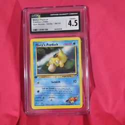 Pokemon TCG Gym Heroes Misty's Psyduck 1st Edition #054/132 Regular CGC 4.5 - Image 1