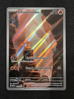 Charmander 168/165 Sv: Scarlet & Violet Pokemon 151 (IR) Illustration Rare NM/MT - Image 1