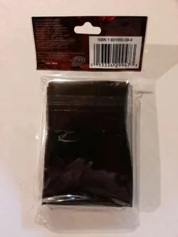 VINTAGE 1996 YUGIOH TCG KONAMI 96KT BLACK DUELIST CARD PROTECTOR SLEEVE 50 NEW - Image 2