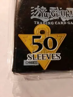 VINTAGE 1996 YUGIOH TCG KONAMI 96KT BLACK DUELIST CARD PROTECTOR SLEEVE 50 NEW - Image 4
