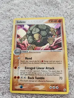 Golem 6/92 - POKEMON - Holo Rare - EX Legend Maker - Near Mint Not Graded - Image 1
