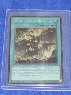 Void Unleashing Secret Rare Foil 1st Ed BLGG-EN025 Yu-Gi-Oh! - Image 1