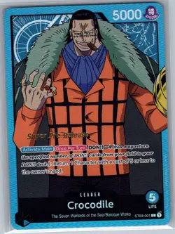 Crocodile ST03-001 English Super Pre-Release - One Piece Card - NM - Image 1