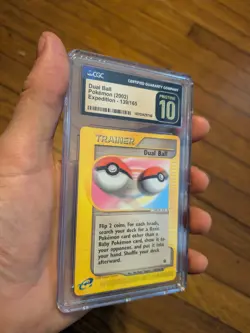 (POP 1) CGC 10 PRISTINE Dual Ball Trainer 139/165 Pokemon 2002 Expedition Card - Image 1