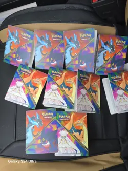 Pokemon Mini Portfolio Lot Of 10 Charizard Gengar Holds 60 Cards. BINDER ONLY!! - Image 1