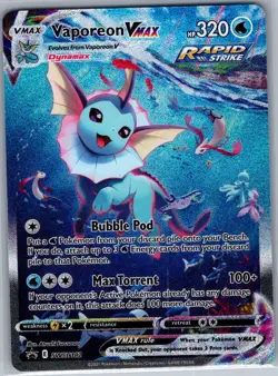 Vaporeon VMAX SWSH182 SWSH: Sword & Shield Promo Cards - Pokemon Card - NM - Image 1
