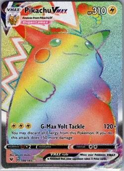 Pikachu VMAX 188/185 SWSH04: Vivid Voltage - Pokemon Card - LP - Image 1