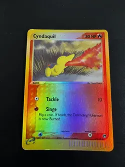 Pokemon Cyndaquil Sandstorm 59/100 Common Reverse Holo 2002 TCG Card LP - Image 1