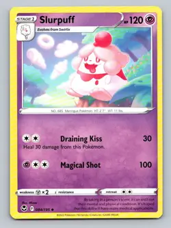 2022 Pokemon Card Silver Tempest Slurpuff 84/195 - Image 1