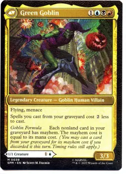Norman Osborn/Green Goblin M 39 MTG Marvel's Spider-Man NM Regular - Image 2