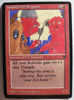 MTG - Kobold Drill Sergeant - Legends 1994 - Light Play - Image 1