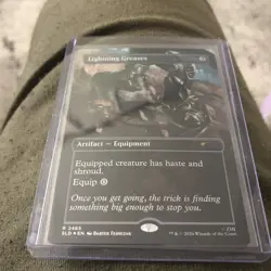 Lightning Greaves (2465) Secret Lair Drop Foil - Image 1