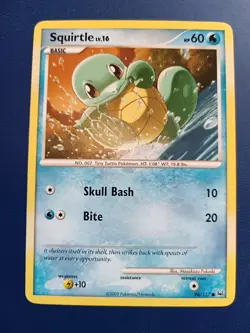 Pokemon TCG Card - Squirtle (96/127 Platinum 2009 Vintage) - Image 1