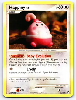 Happiny 52/123 Uncommon Mysterious Treasures Pokemon Near Mint - Image 1