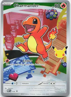 Pokemon TCG Charmander ME: Mega Evolution Promo Promo 038 Holo - Image 1