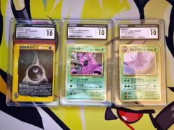 Pokemon Venomoth Grimer and Darkness Energy Japanese CGC 10 GEM MINT - Image 1