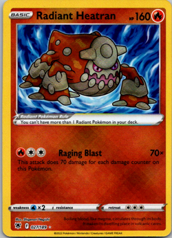Radiant Heatran 027/189 Pokemon TCG Sword & Shield Astral Radiance Holo NM - Image 1