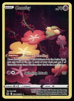 Pokemon Tcg Comfey GG14/GG70 Crown Zenith: Galarian Gallery Holo NM - Image 1