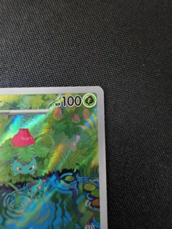 Pokemon TCG Ivysaur 167/165 SV 151 Illustration Rare Full Art Stage 1 Holo - Image 3