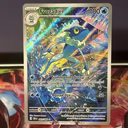 2026 Pokemon Frogadier 089/086 Chaos Rising Illustration Rare NM/M - Image 1