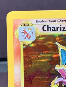 Pokemon TCG Charizard 4/102 Base Set 1999 Holo Rare WOTC VTG HP/DMG - Creased - Image 2