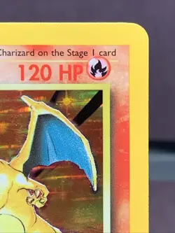 Pokemon TCG Charizard 4/102 Base Set 1999 Holo Rare WOTC VTG HP/DMG - Creased - Image 3