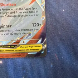 Pokemon TCG Mega Greninja ex - Holo Double Rare ME04: Chaos Rising 022/086 NM - Image 2