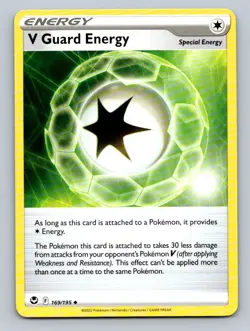 2022 Pokemon Card Silver Tempest V Guard Energy 169/195 - Image 3