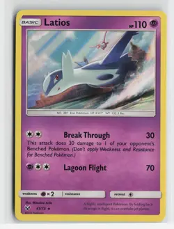 Latios 41/73 Holo Rare Shining Legends Pokemon Holo Near Mint - Image 1