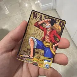 2011 Monkey D. Luffy AR Carddass WANTED POSTER ONE PIECE VERY RARE BANDAI SET - Image 1