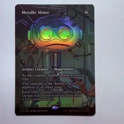 Magic The Gathering Mtg Metallic Mimic Foil Borderless TMNT Mythic Near Mint - Image 1