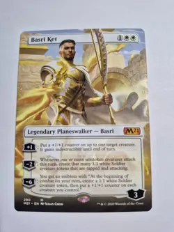 Magic the Gathering MTG - Basri Ket BORDERLESS - Core Set 2021 M21 - NM - Image 1