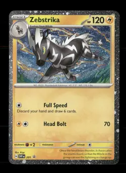 Zebstrika (Cosmos Holo) 201 Holo Scarlet & Violet Promo NM/M Pokemon - Image 1