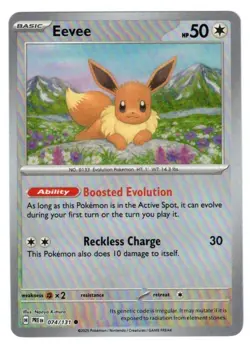 2025 Pokemon Eevee #74/131 SV: Prismatic Evolutions Master Ball (PRE) Colorless - Image 1