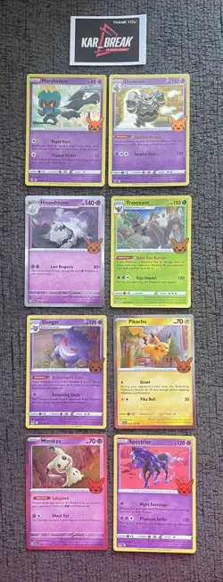 2023 TCG Pokemon HALLOWEEN HOLO Lot🔥🔥Gengar-Pikachu-Mimikyu + More/see Pics - Image 1