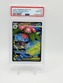 Pokemon Mega Venusaur ex 155/132 Ultra Rare Holo Me01 Mega Evolution PSA 10 2025 - Image 1