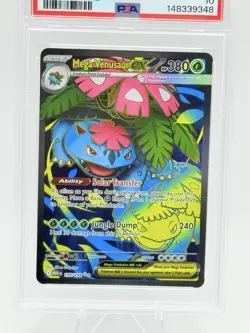 Pokemon Mega Venusaur ex 155/132 Ultra Rare Holo Me01 Mega Evolution PSA 10 2025 - Image 2
