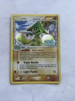 Pokemon Crystal Guardians Reverse Holo Stamped Cacturne Delta Species 15/100 MP - Image 1