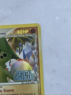 Pokemon Crystal Guardians Reverse Holo Stamped Cacturne Delta Species 15/100 MP - Image 2
