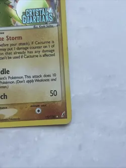 Pokemon Crystal Guardians Reverse Holo Stamped Cacturne Delta Species 15/100 MP - Image 5