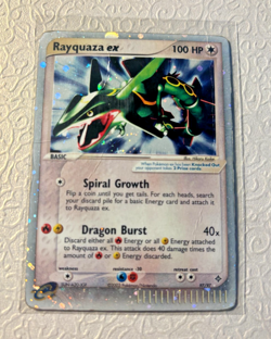 Rayquaza ex #97/97 Ultra Rare Pokemon EX Dragon 2003 ITA - Front LP Back dmg - Image 1