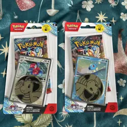 POKEMON TCG STELLAR CROWN CHECKLANE BLISTER PACK ART SET X2 FACTORY SEALED - Image 1