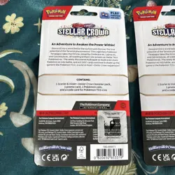 POKEMON TCG STELLAR CROWN CHECKLANE BLISTER PACK ART SET X2 FACTORY SEALED - Image 5