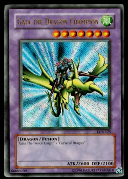 Gaia the Dragon Champion - LOB-125 LP LOB YuGiOh - Image 1