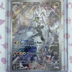 Pokemon TCG N's Reshiram Holo Card 167/159 Sv09: Journey Together Illustration - Image 1
