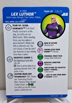 Heroclix: JLU - Justice League United Team-Up card - Lex Luthor #025.05 - Image 1