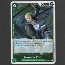 Roronoa Zoro R OP13-037 One Piece Carrying On His Will Card - Foil M/NM - Image 1