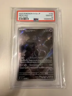 PSA 10 Mewtwo AR 183/165 SV2a Pokemon Card 151 Pokemon Card Japanese 2023 - Image 1