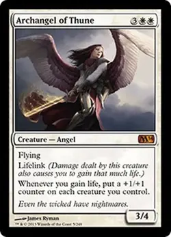 Magic MTG Core Set 2014 M14 Archangel of Thune NEAR MINT NM - Image 1