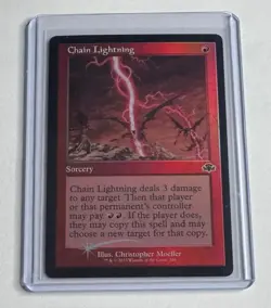 CHAIN LIGHTNING (RETRO FRAME) 316 DOMINARIA REMASTERED MTG FOIL NM/M - Image 1